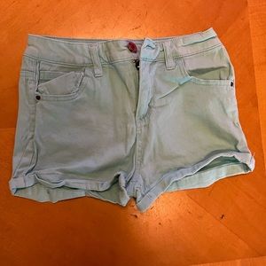 Refuge teal colored shorts size 4